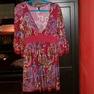Xl Plunge Deep V Neck Dress